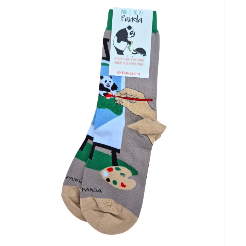Sock Panda Womens Artist Novilty Socks